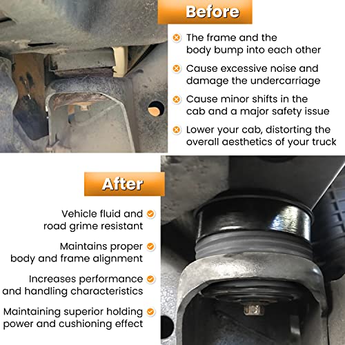 image for E-cowlboy Silicone Body Mount Kit for 2008-2016 Ford F-250 F-350 Crew 