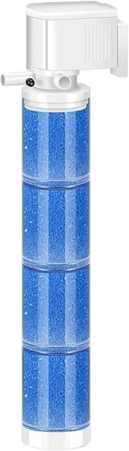 Sponge Filter Aquarium Internal Filter Water Purification Multi-functional Fish Tank Water Pump Wave Make Stool Sucker Air Pump(30W)