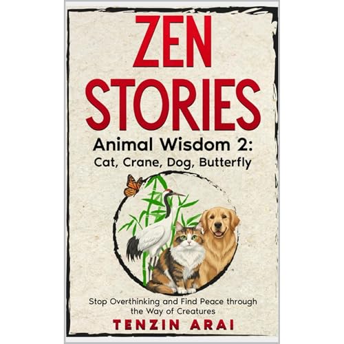 ZEN STORIES Animal Wisdom 2; Cat, Crane, Dog, Butterfly Audiolibro Por Tenzin Arai arte de portada