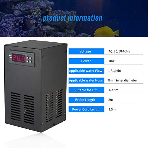 image for Kecheer Aquarium Chiller 35L 70W Water Chiller Cooling System LCD Disp