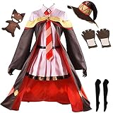 Lmetsky Women Costume Dress Uniform Outfit Hat Cloak Halloween