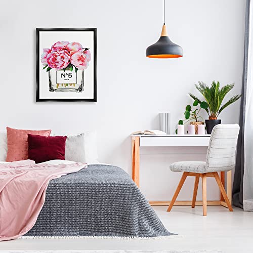 Image of Glam Paris Vase Peony Still Life, 24 x 30 Inch Canvas in Floater Frame