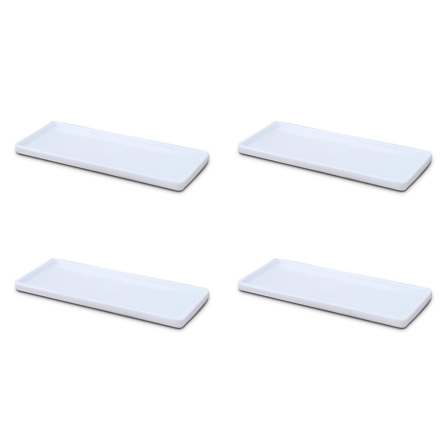 Plateau rectangulaire en céramique pour organiser votre salle de bain et salon