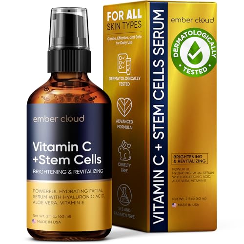 Image of Vitamin C Serum for Face with Stem Cells & Hyaluronic Acid 2 Oz