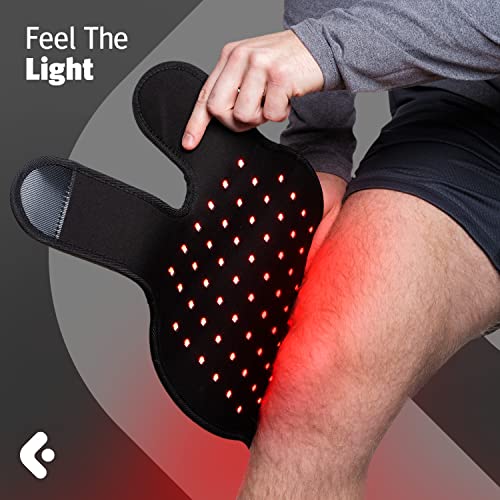 Curalight Red Light Therapy For Joints - Led Infrared And Red Light Therapy Belt For Joint, Knee And Elbow. Pain Reliever Red Light Joint Therapy Equipped. Rechargeable With Powerful Leds 660Nm 850Nm #TOP7