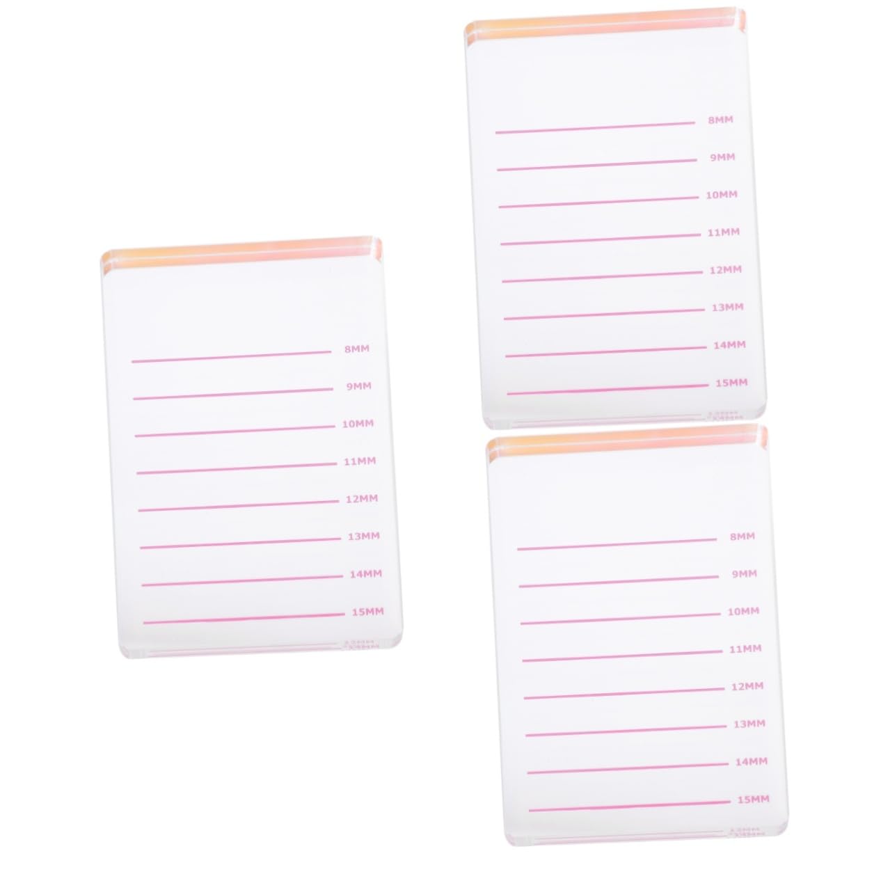 IWOWHERO 3 Pcs Eyelash Grafting Plate Acrylic Lash Pallet Reusable Lash Gasket Smooth Beauty Salon Supply Easy