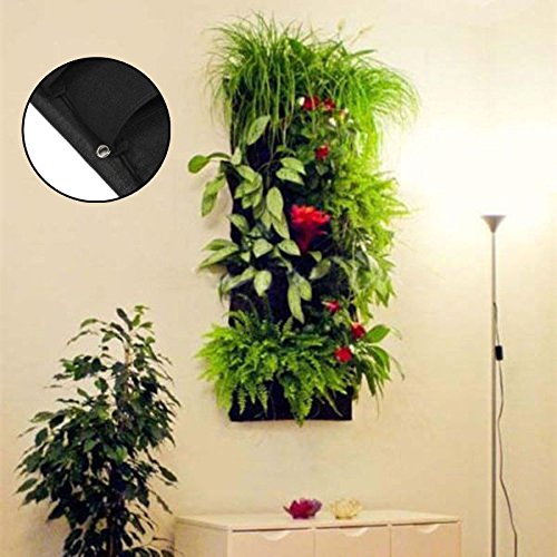 7 Pocket Hanging Vertical Garden Planter Indoor/Outdoor Herb Pot Garden