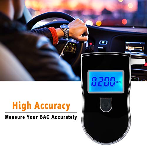 image for N/M Breathalyzer,DOODBI Professional Alcohol Tester,Portable and Easy 