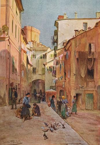 Lienzo decorativo para pared de Piazza Sestri Levante, cuadro impreso de 60x90cm