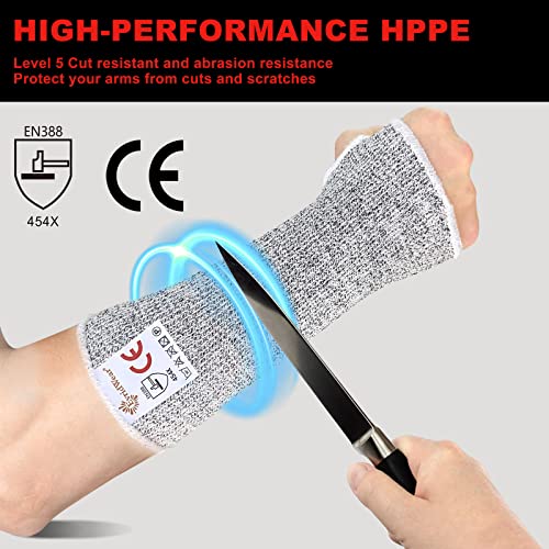 Evridwear Arm Protectors for Thin Skin and Bruising Cut Resistant Arm Sleeves Arm Guards Protective Sleeves for Men Women