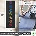 Gaiam Yoga Mat Premium Print Extra Thick Non Slip Exercise & Fitness Mat for All Types of Yoga, Pilates & Floor Workouts, Black Chakra, 6mm
