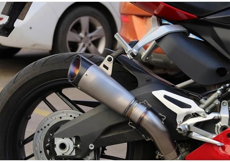 マフラーサイレンサー オートバイ用チタンミドルリンクパイプ