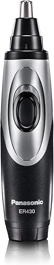Panasonic ER430K Nose, Ear and Facial Hair Trimmer Wet/Dry with Vacuum Cleaning System