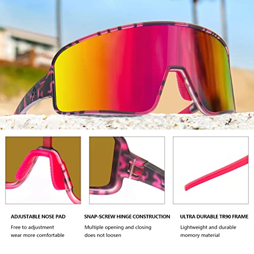Image of MAXJULI Polarized Sunglasses for Men Women, Windproof Outdoor Sports Cycling Running UV400 Protection Sun Glasses 8121