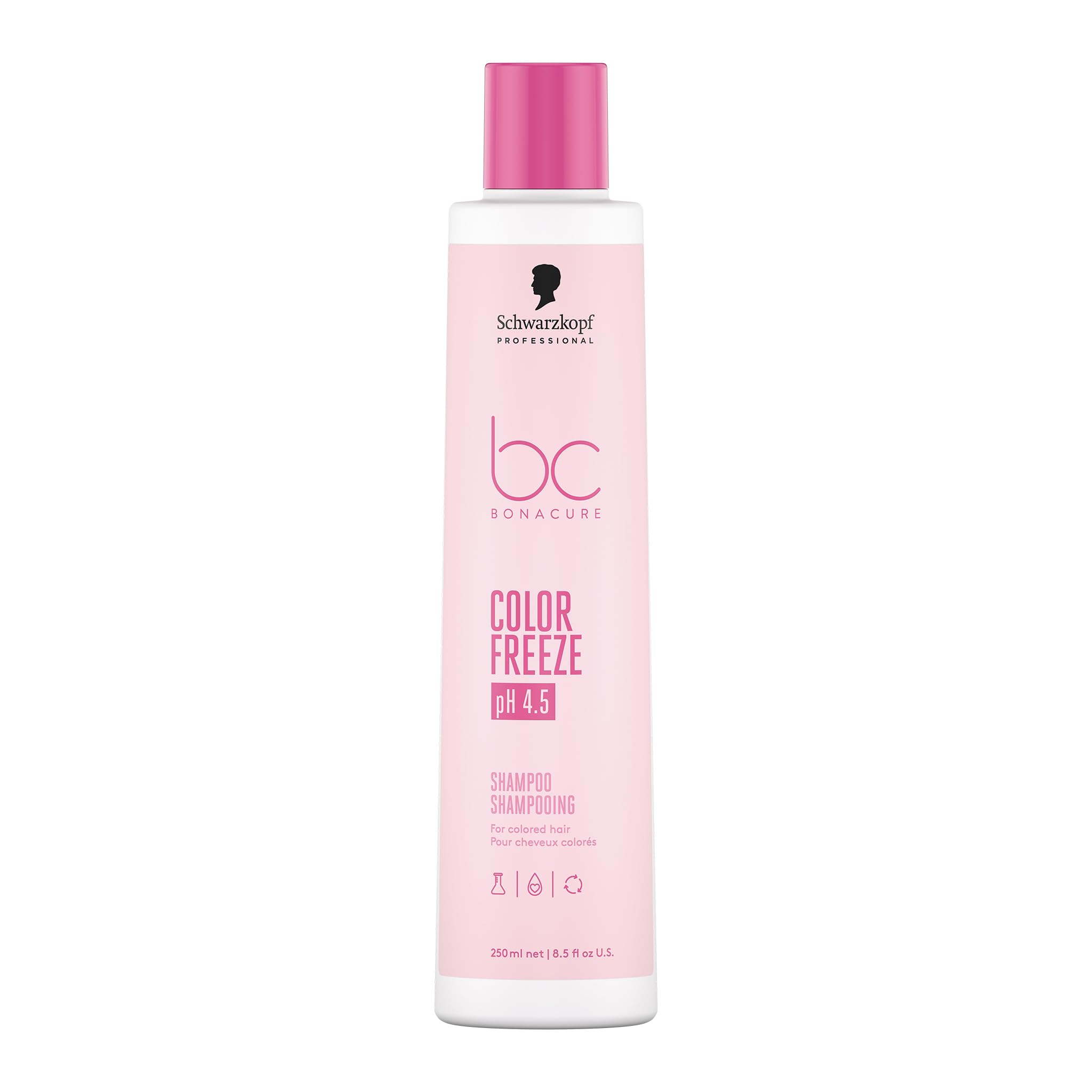 Schwarzkopf Professional Bonacure Color Freeze Shampoo For Colored Hair Vegan Color Locking System pH 4.5 Balancer Technology Long Lasting Color Vibrancy Zero Fade Cleansing Detangling 250 ml