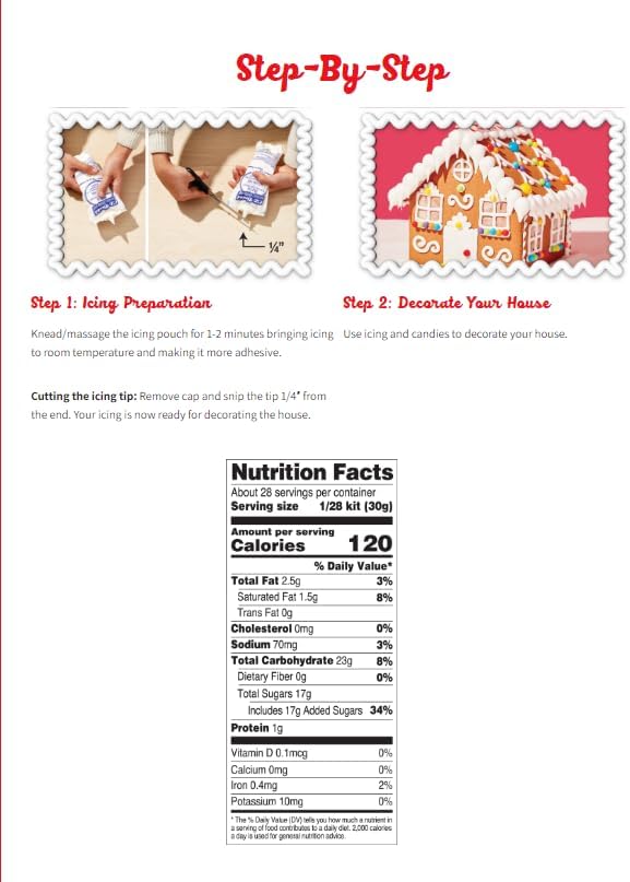 Create a treat Pre-Built Gingerbread Cookie House Kit