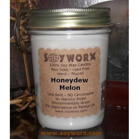 8 Ounce Soy Candle Honeydew Melon by Soyworx Cover