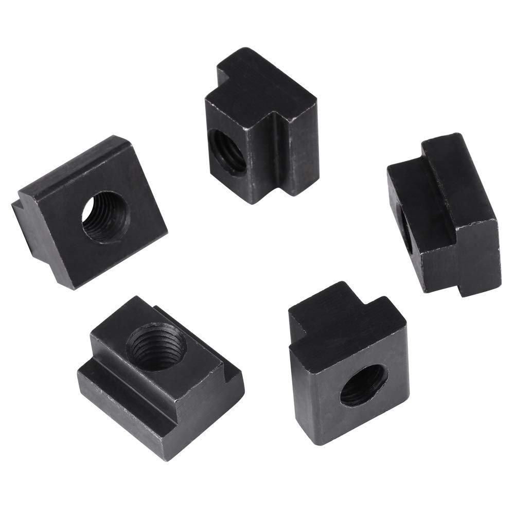 T Slot Nuts, Jadeshay Tslot Nut 5pcs/ pack,Black Oxide Finish T Slot