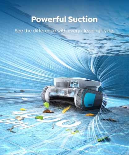 Image of Pleco Pro Cordless Robotic Pool Cleaner, Smart Navigation, 210-240 Min Runtime, Wall Climbing & Waterline Cleaning, Up to 2691 Sq.Ft, Dual-Layer Filtration for Inground Pools, Phantom White
