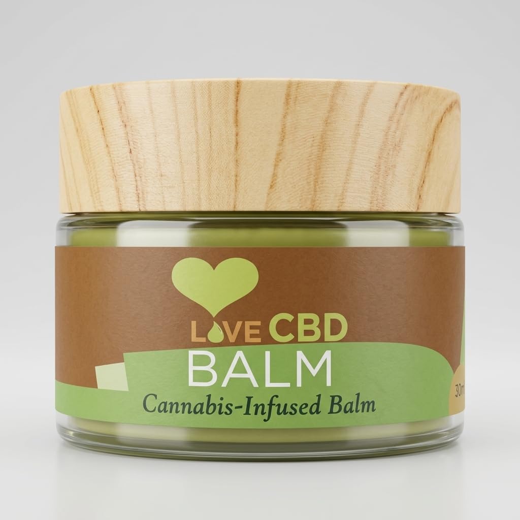 Love CBD Balm 100mg - 10g Hemp Skin Care UK Made Age Dry Skin Moisturiser