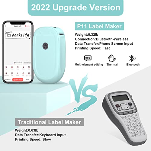 Marklife-P11-Label-Maker-Machine-with-4-Rolls-TapeMini-Thermal-Wireless-Inkless-Sticker-Printer-Machine-for-Home-Kitchen-Office-Organization