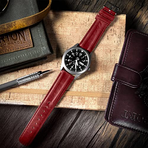 Image of Barton Racing & Rally Horween Leather Straps with Integrated Quick Release Spring Bars - Watch Bands