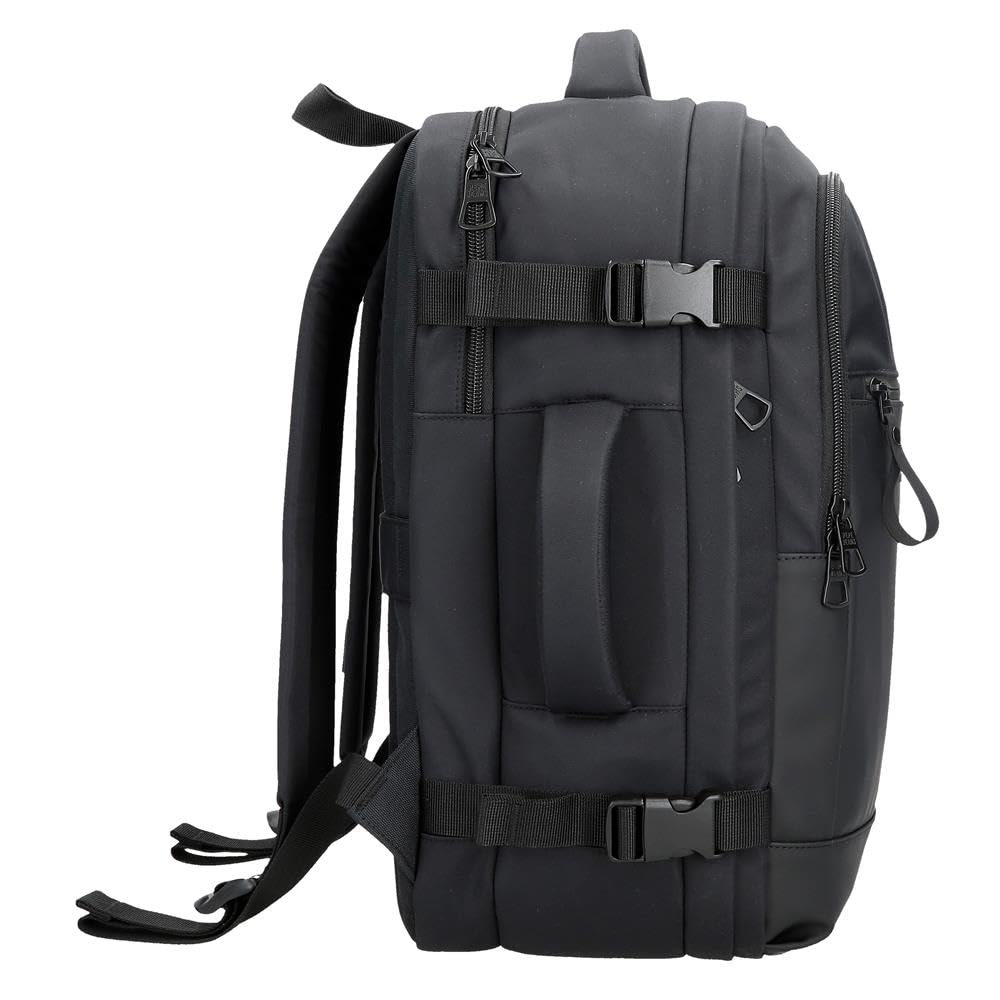 Pepe Jeans Sail up Mochila Negro 25x37x12 cms Poliéster y PU 11,1L de Joumma Bags