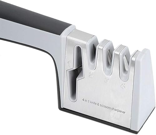 Miniatura 8 de Afilador de cuchillos, Afilador de cuchillos con ranura en forma de arco mejorado, Afilador de cuchillos de cocina Aries, Afilador de cuchillos