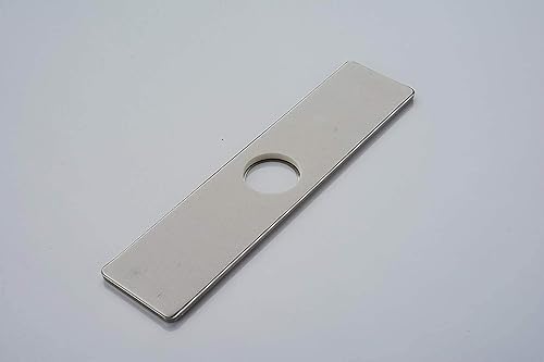 Miniatura 10 de Homevacious Placa de cubierta de orificio para fregadero de 10 pulgadas, placa de acero inoxidable para fregadero de baño o cocina de 1 a 3