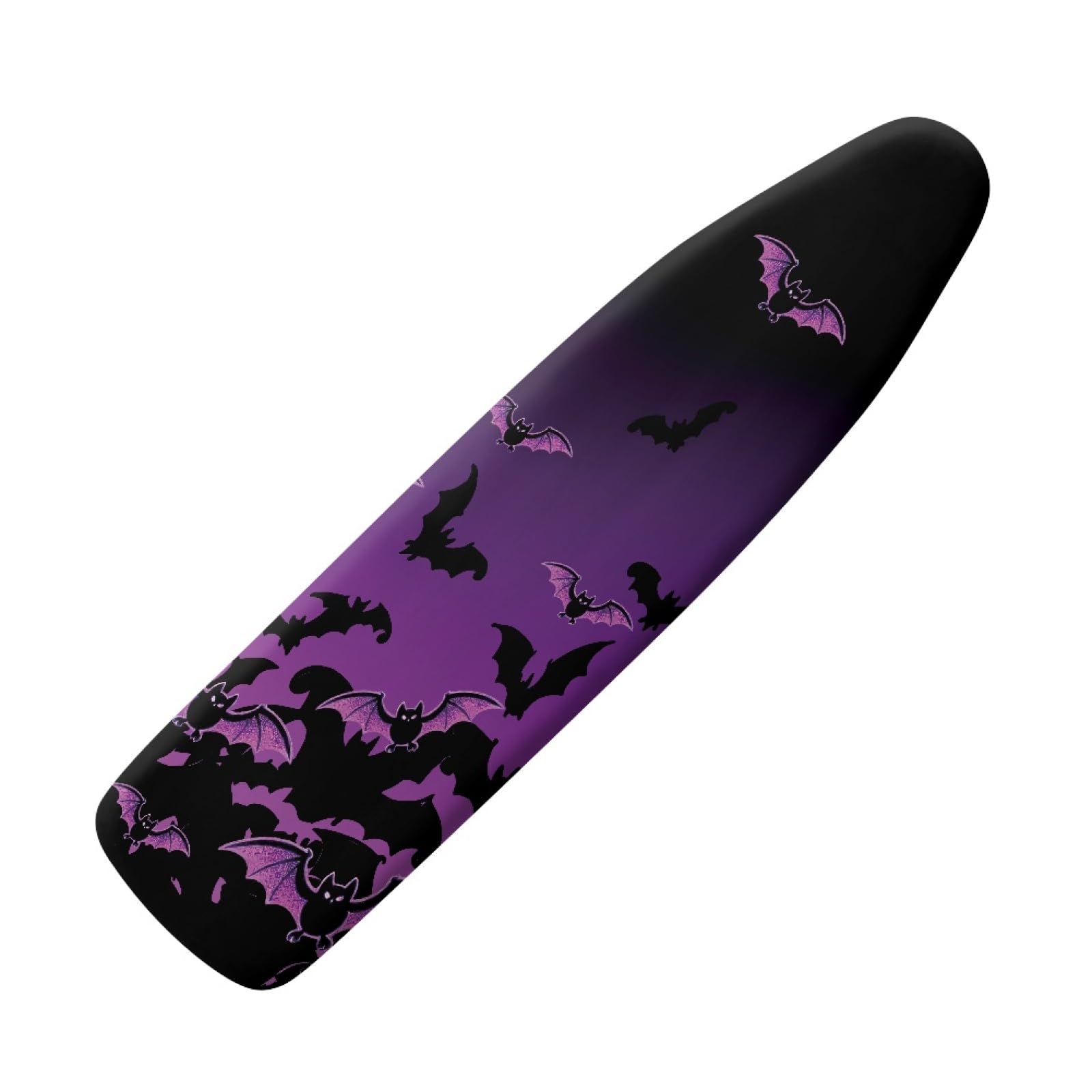 Rwmmla Purple Bat Ironing Board Covers 110X30 Heat Reflective Cotton Polyester Blend, Elasticated Drawstring Fastening, Scorch Resistant For Steam Iron110x30cm/43X12in