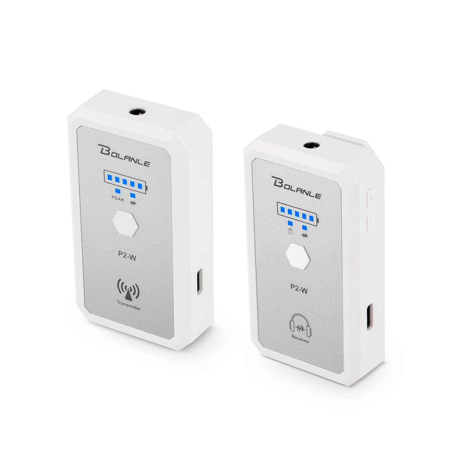 Photo 1 of Bolanle P2W Wireless in-Ear Monitor System - UHF IEM Personal Monitor System with Bodypack Receiver, 5ms Ultra-Low Latency, 100FT Range for Singers, Musicians, Church, Band, Live Stage