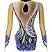 Zagitova Rhythmic Gymnastics Leotard for Girls Patchwork Shiny Rhinestones Women Elegant Competition Dance Outfits(XX-Large)