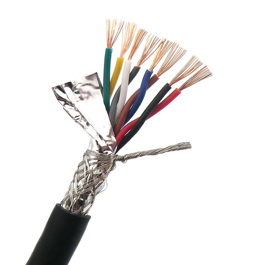 Cavo a doppino intrecciato schermato in rame privo di ossigeno | Automazione della strumentazione audio di comunicazione 4/6/8 Core 0,75 mm2(8 core 0.75mm2)