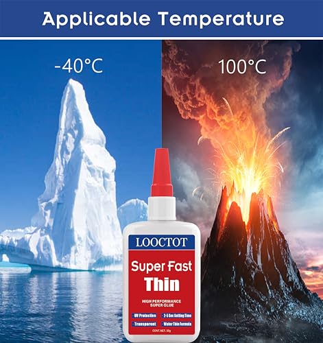 Image of 60g(2.12 oz) Thin Super Glue Dries Super Fast (2-5 Sec) Premium CA Glue for Woodworking, Woodturning, Hobby Models, CA Finish, Inlays. Waterproof Clear