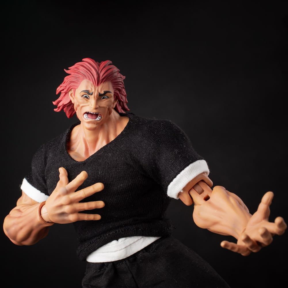Yujiro Hanma - Figura de acción de anime Hanma Baki, modelo súper móvil, adorno de escritorio de PVC, decoraciones coleccionables de anime