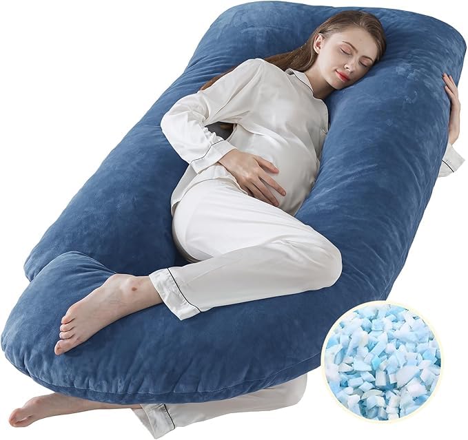 ONENONLY Doctor,S Choice G Shaped Microfiber Multifunctional Pregnancy Pillow/Maternity Pillow. (Blue)