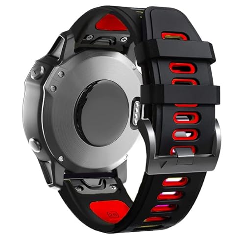 TINTAG Pulseira de silicone para Garmin Fenix 5 5X Plus 6 6X Tactix 7 Pro 7X VERTIX2 Pulseira inteli