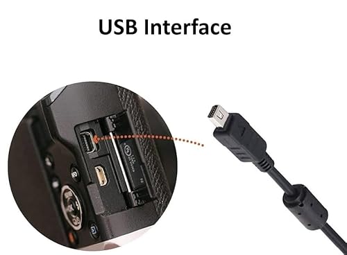 Ienza USB_OLYMP Usb Data File Picture Transfer Charger Charging Wire Cord Cable Cb-Usb5 Cb-Usb6 Cb-Usb8 For Olympus Tough Tg-830 Tg-630 Tg-860 Tg-870 & Select Stylus thumb #4