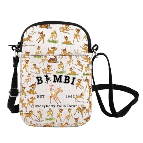 Cartoon Inspire Crossbody Bag Deer Shoulder Bag Deer Lover Messenger Bag Movie Fans Gift WDW Trip Gift