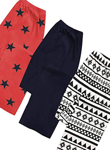 Image of A.T.U.N. (ALL THINGS UBER NICE) Womens Printed Cotton Casual Style Pyjama (Pack of 3)
