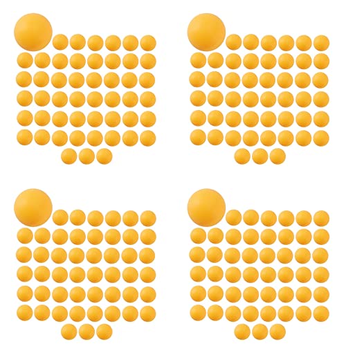 Pyugxab Paquete de 200 Pelotas de Ping-Pong de Primera Calidad Pelota de Mesa de Entrenamiento Avanzado Bolas Sin Costura Duraderas Y Livianas Naranja