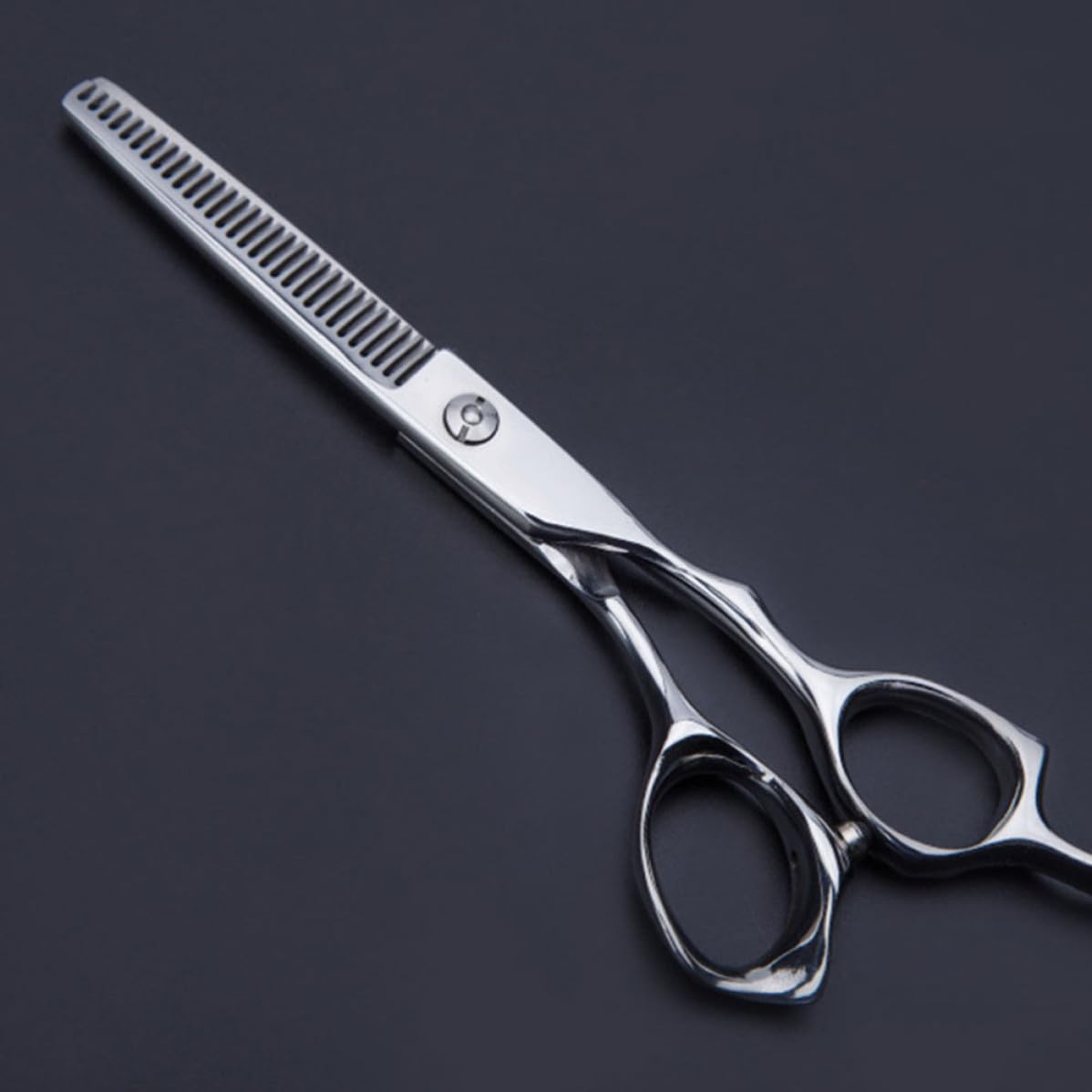 Tijeras de Peluquería, Tijeras Cabello, Acero Inoxidable, Corte Recto y Entresacado, Diseño Ergonómico, para Barbería y Uso Doméstico, y Mayores