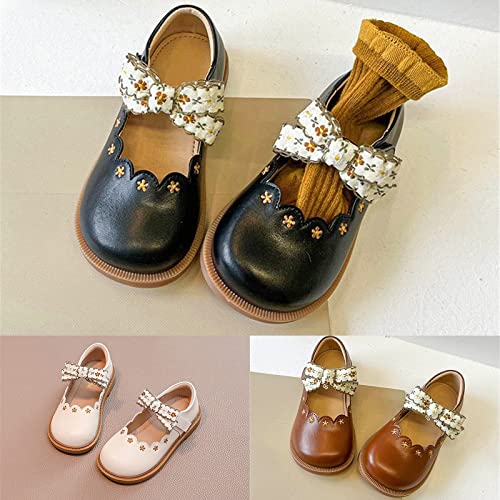 Girls Toddler/Little Kid/Big Kid Sandals Leather Anti Slip Lightweight Sandals Fashion Summer (White, 11.5 Little Child)2