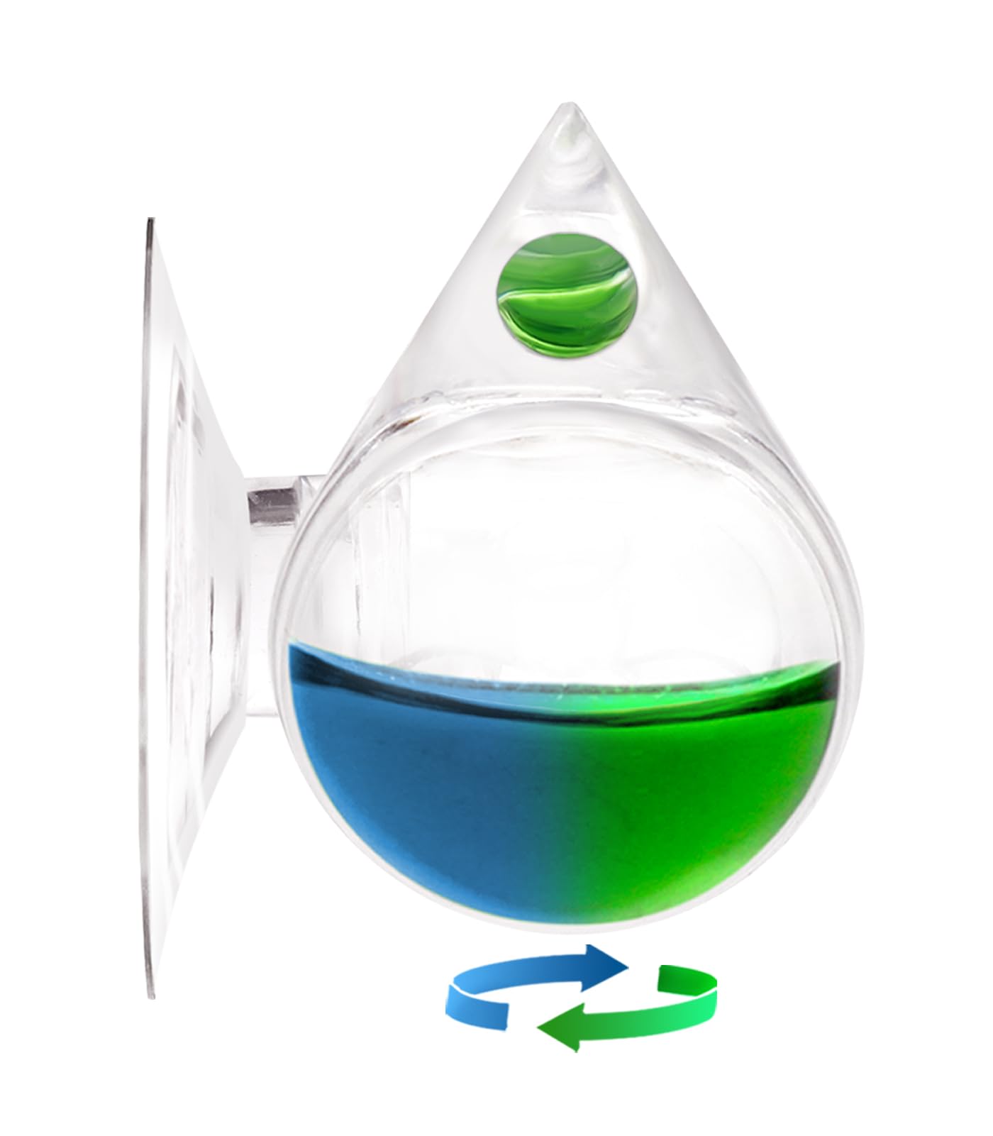 Aquatic CO2 Drop Checker Detachable Tear Drop Shape Without Solution,Upgraded Version