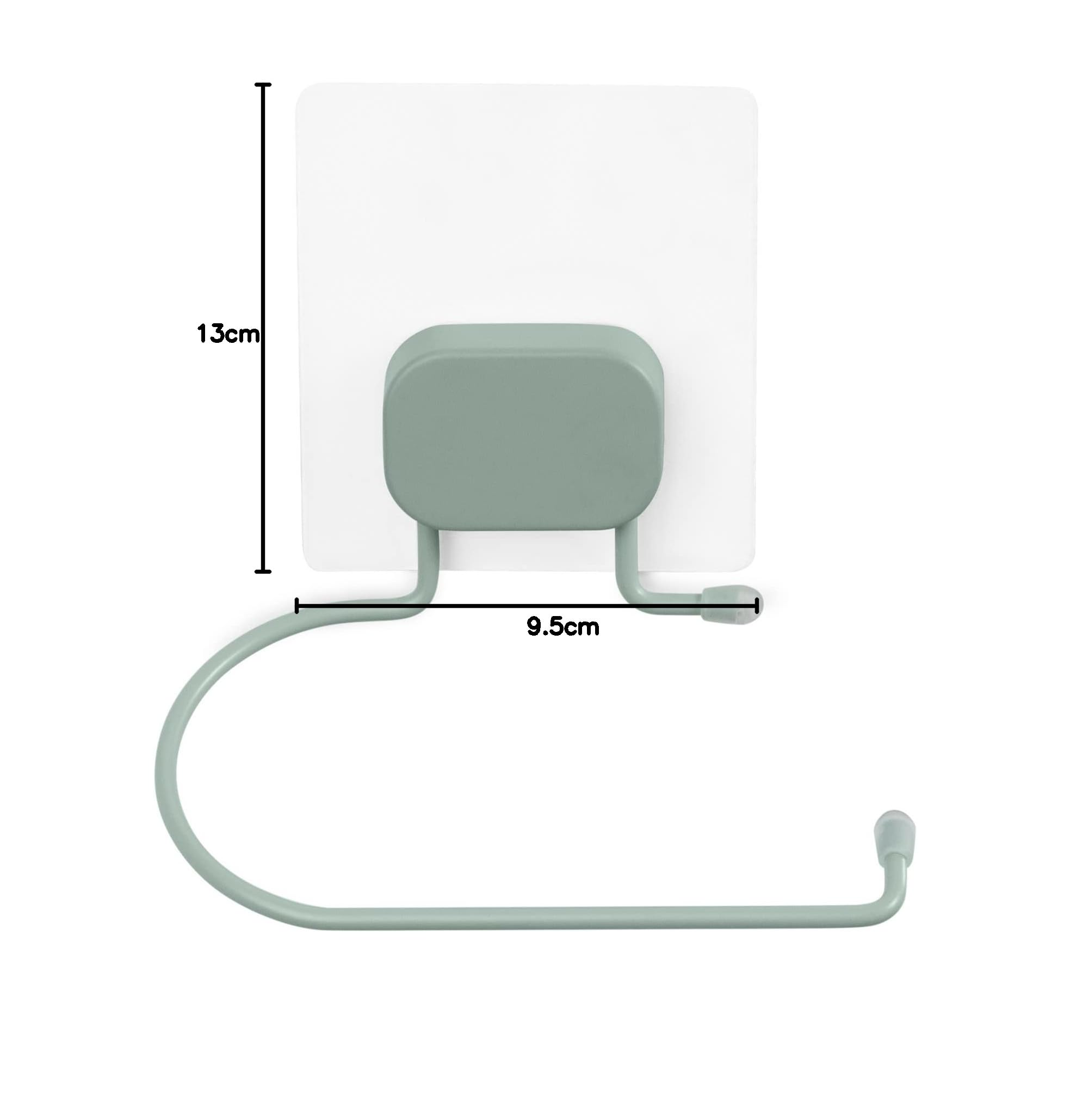 Compactor Bestlock Magic Portarotolo Montabile a Parete, Autoadesivo, Supporta Fino a 3kg, 13 x 9,5 x 9 cm, Gamma Grena, Verde, RAN10679