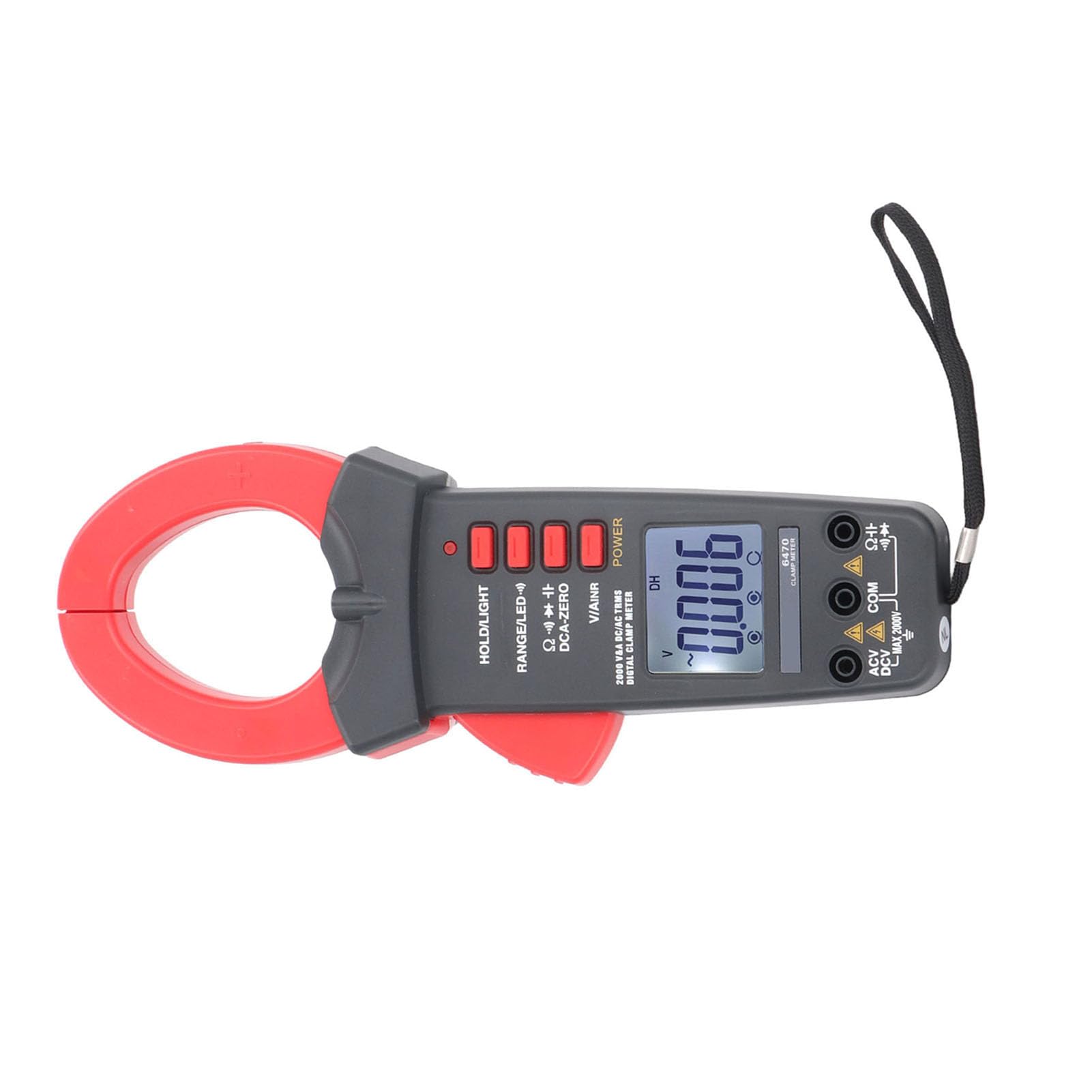 FTVOGUE Miernik Cęgowy Multimetr ABS Cyfrowy Multimetr Cęgowy 1999 Liczba 55 Mm Szczęka 32°F do 104°F Tester Rezystancji Napięcia Prądu Stałego AC dla Elektryków Naprawa Domu
