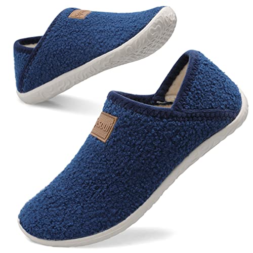 Image of Spesoul Fuzzy House Slippers for Women Men Indoor Closed Back Lightweight Cozy Faux Furry Lining Barefoot House Shoes Slipper Socks for Bedroom Home Office Yoga Outdoor Walking Shoes