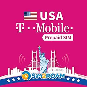 USA SIM-kaart T-Mobile 21 dagen prepaid simkaart onbeperkt 4G internetgegevens, oproepen, teksten T-Mobile…