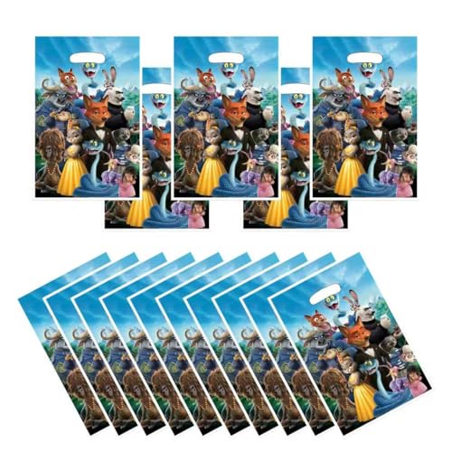 KKOND 30PCS Cute Zootopia2 Party Gift Bags, Supplies, and Decorations. Perfect for Cartoon Parties, Ideal for Kids, and Great for Family Events, Prizes, Carnivals, and Christmas