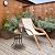 VINGLI 21” Cast Aluminum Outdoor Side Table, All Weather Round Patio Coffee Table Porch Table Outdoor Bistro Table Outdoor End Table Bronze